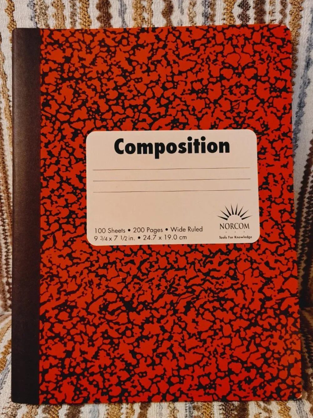 Lot Of 3 Composition Books Wide Ruled 100 Sheets 9.75